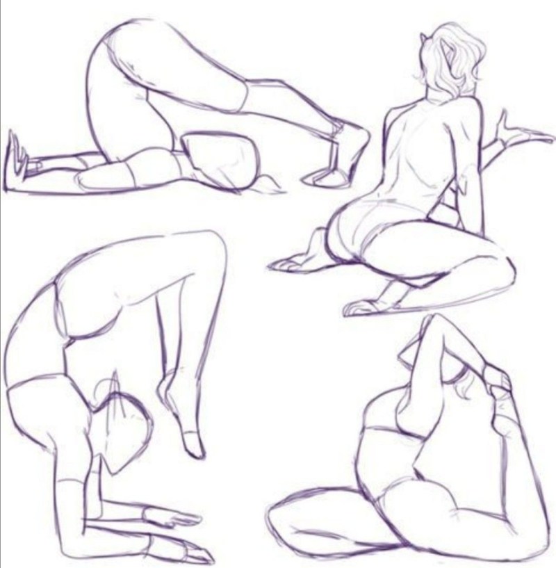 Pregnant pose for drawing