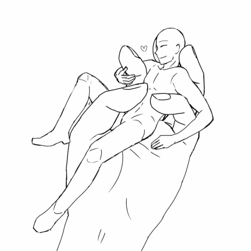 Erotic pose for drawing