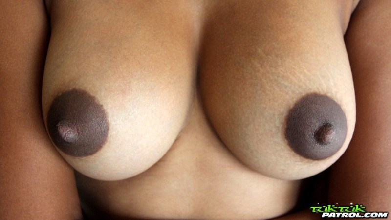 Breasts with brown nipples