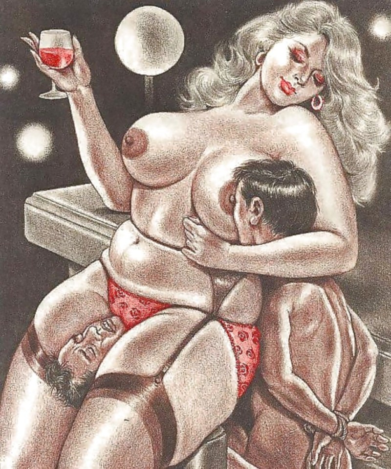 Erotic drawings Femdom
