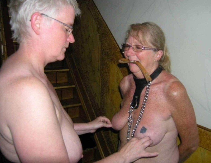 Old naked grandmas in the BDSM slave