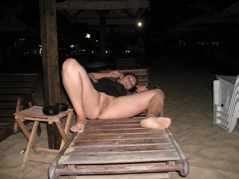 Naked drunk women without panties