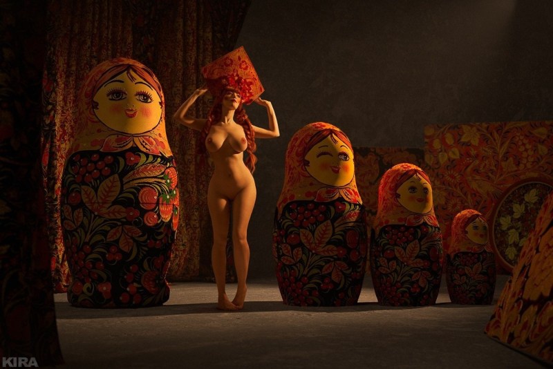 Naked nesting dolls