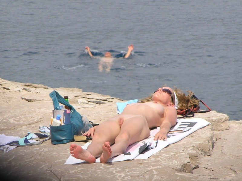 Nudist beach spied