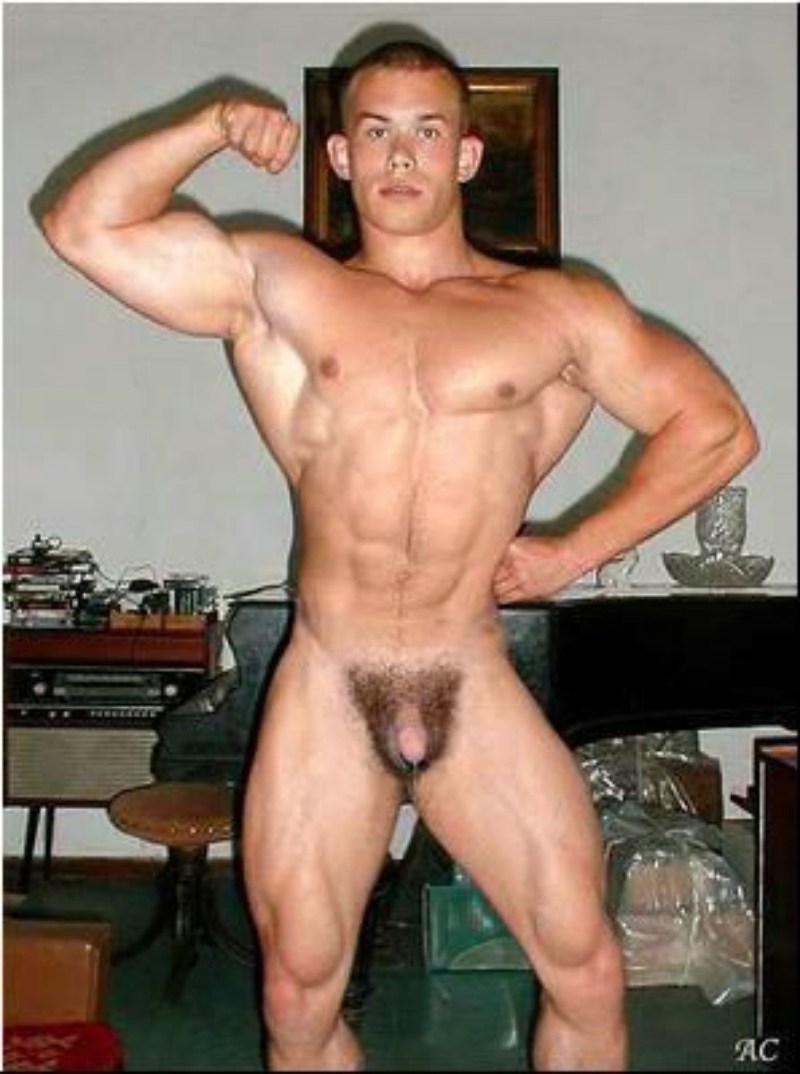 Naked men with small members