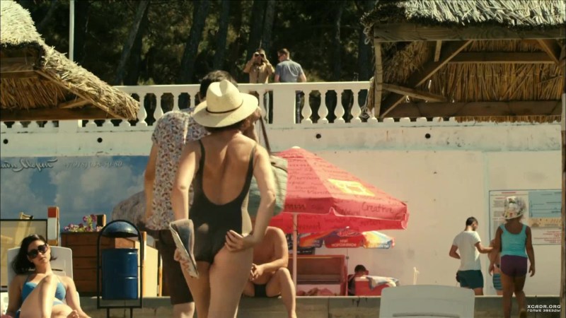 Anna Banshchikova in the swimsuit of the bloodhound