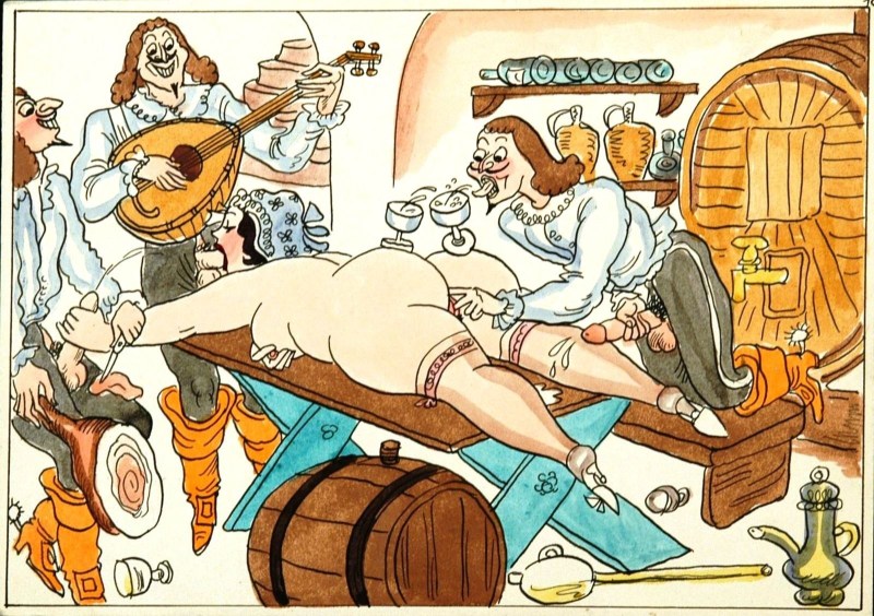 Musketeers erotic drawings