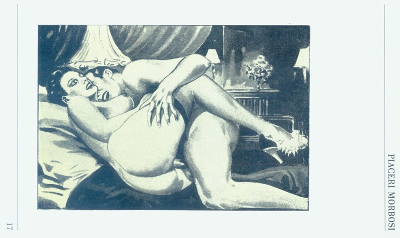 Drawings of erotic content