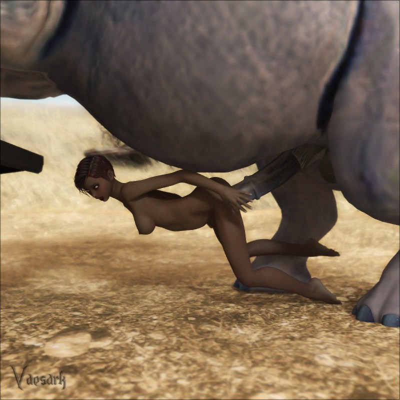 3d pornography with an elephant