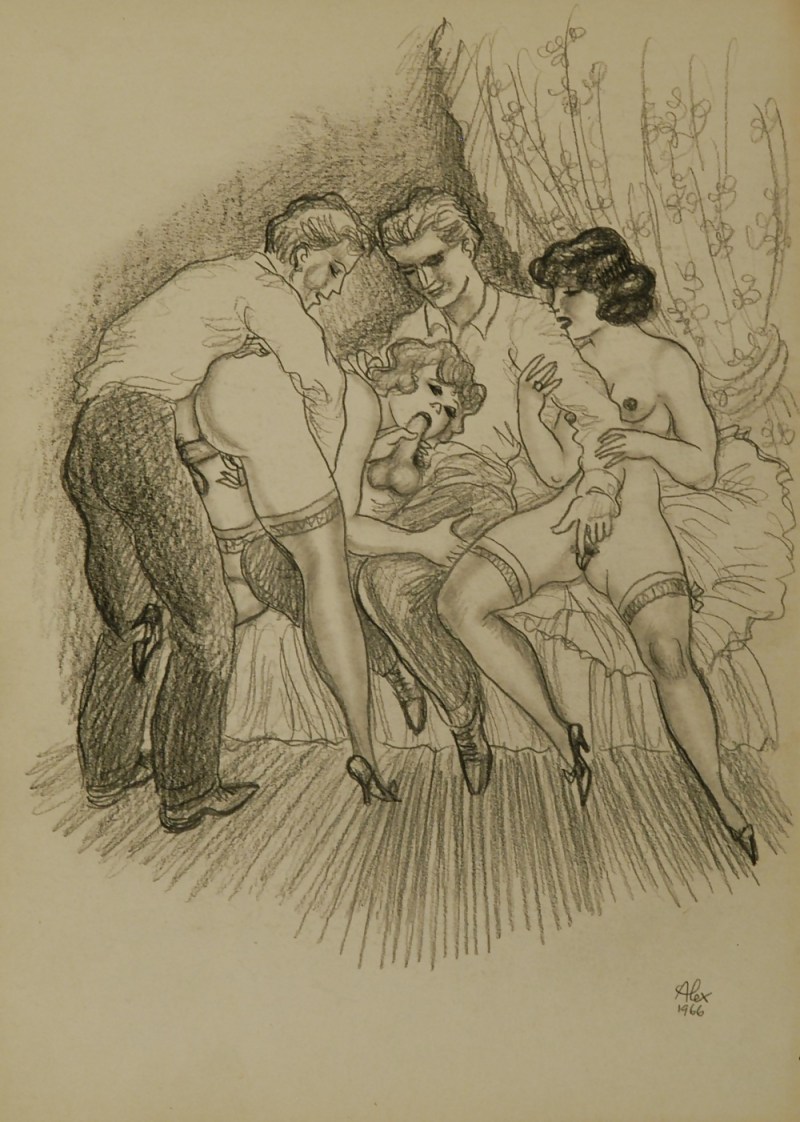 Pornographic drawings