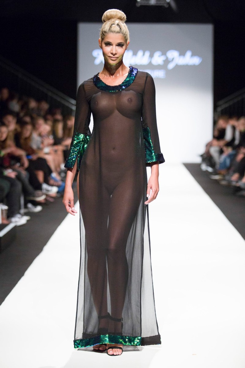 Michaela Shefer on the catwalk