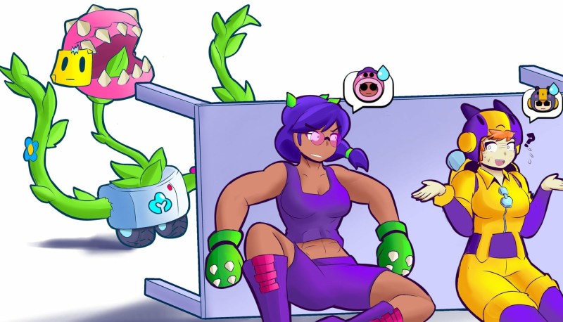 Bravl Stars Rosa and Bea and Sprout