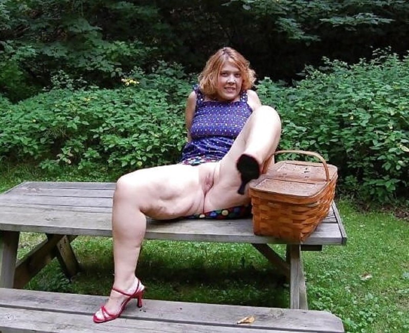 Older women without cowards in nature