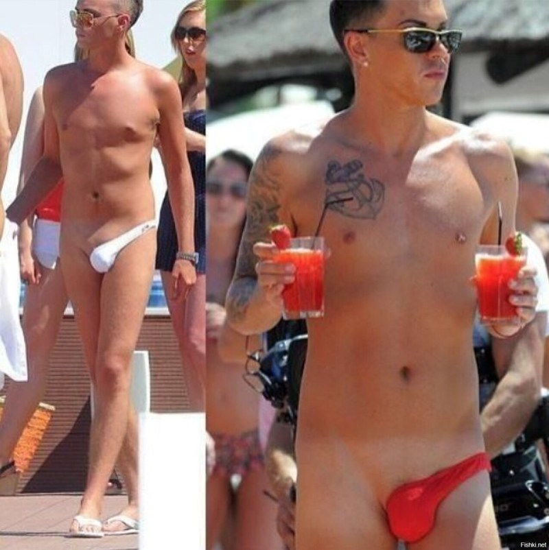 The swimming trunks flew