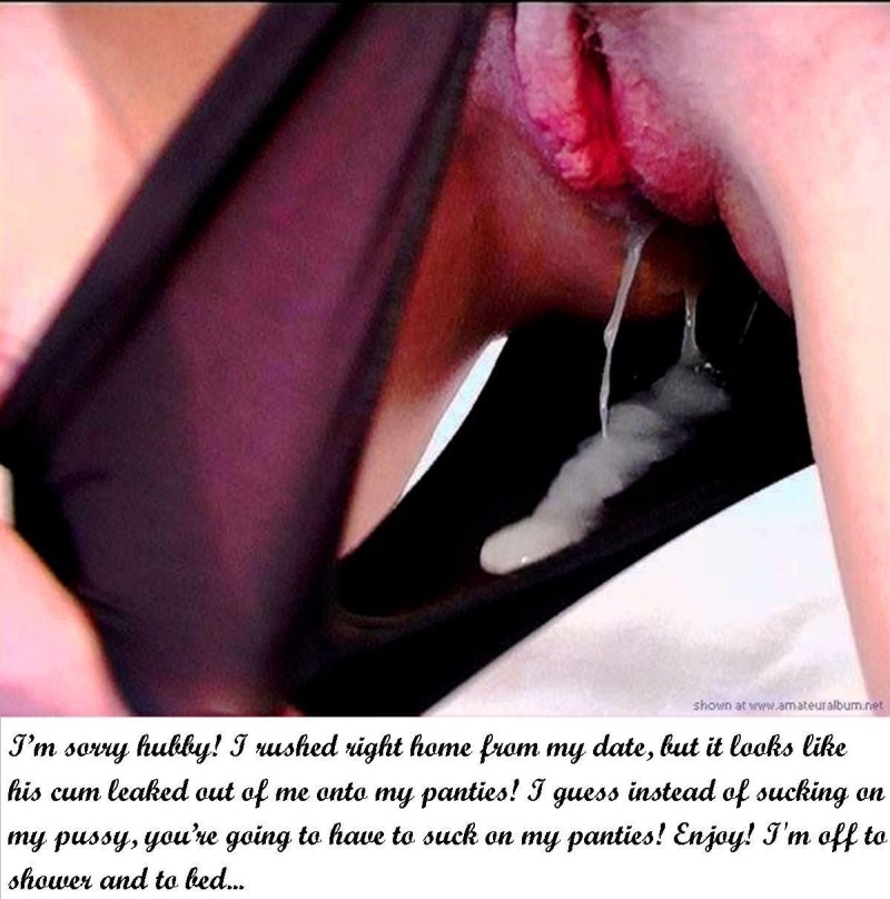 Licks the end from panties