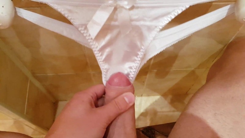 Fuck in satin underpants