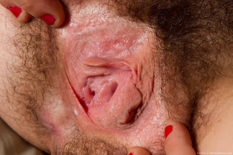 Hairy vagina is large