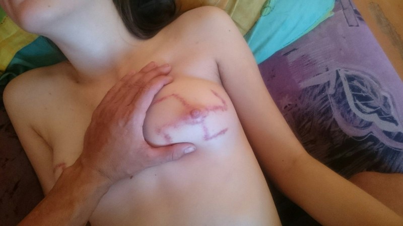 Naked female breasts all in sucks