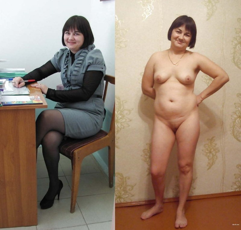 Mature in clothes and without private