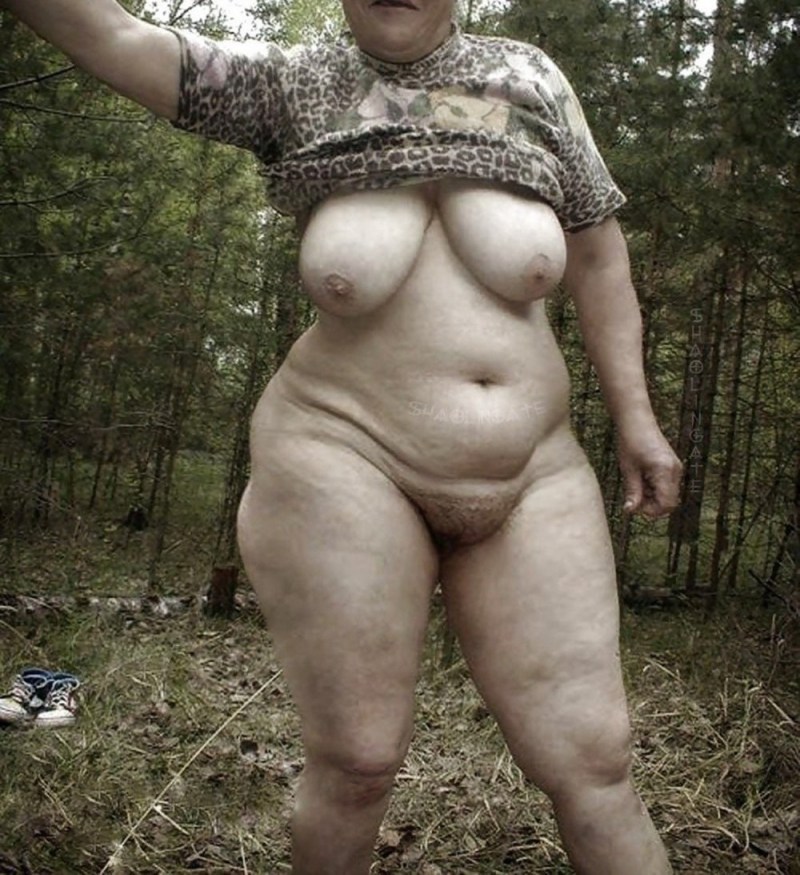 Naked fat old women