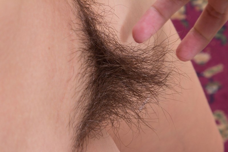 Little hair on the pubis