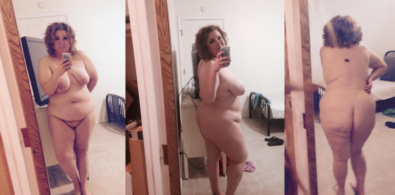 Granny undressed a selfie