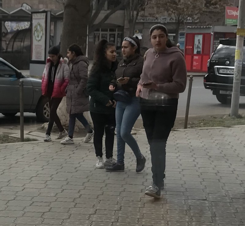 Armenia Girls on the street