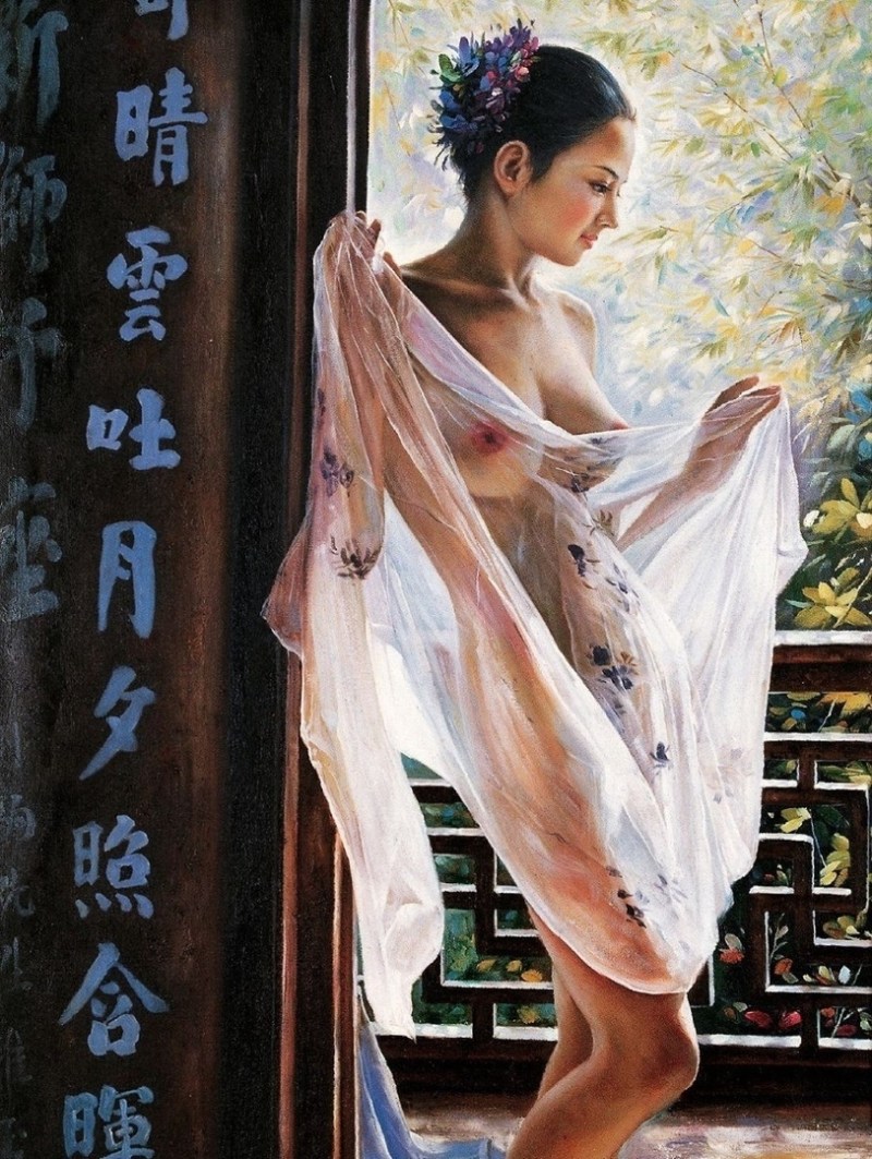 Modern Chinese painting nude