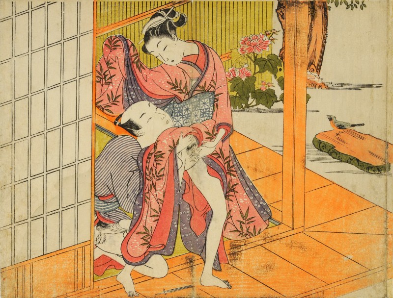 Japanese engraving Xuung pornographic