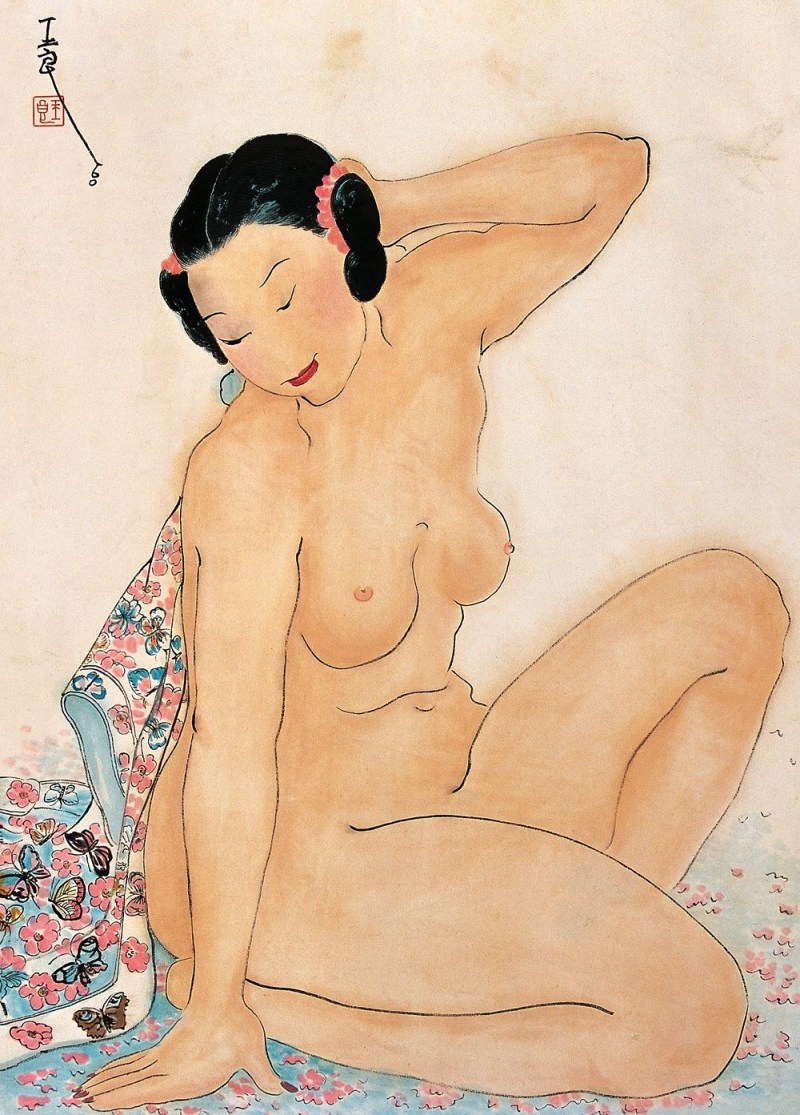 Modern erotic painting China