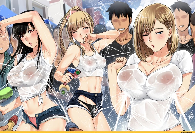 Anime boobs in transport