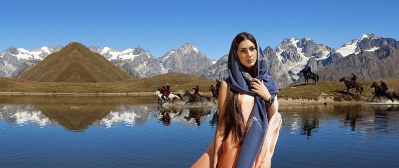 Georgian photo shoot in the mountains