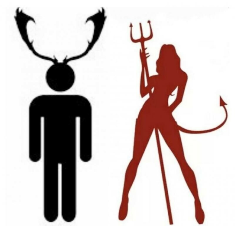 Smiley of a horned husband