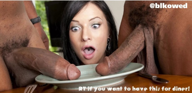 Black dick near the face