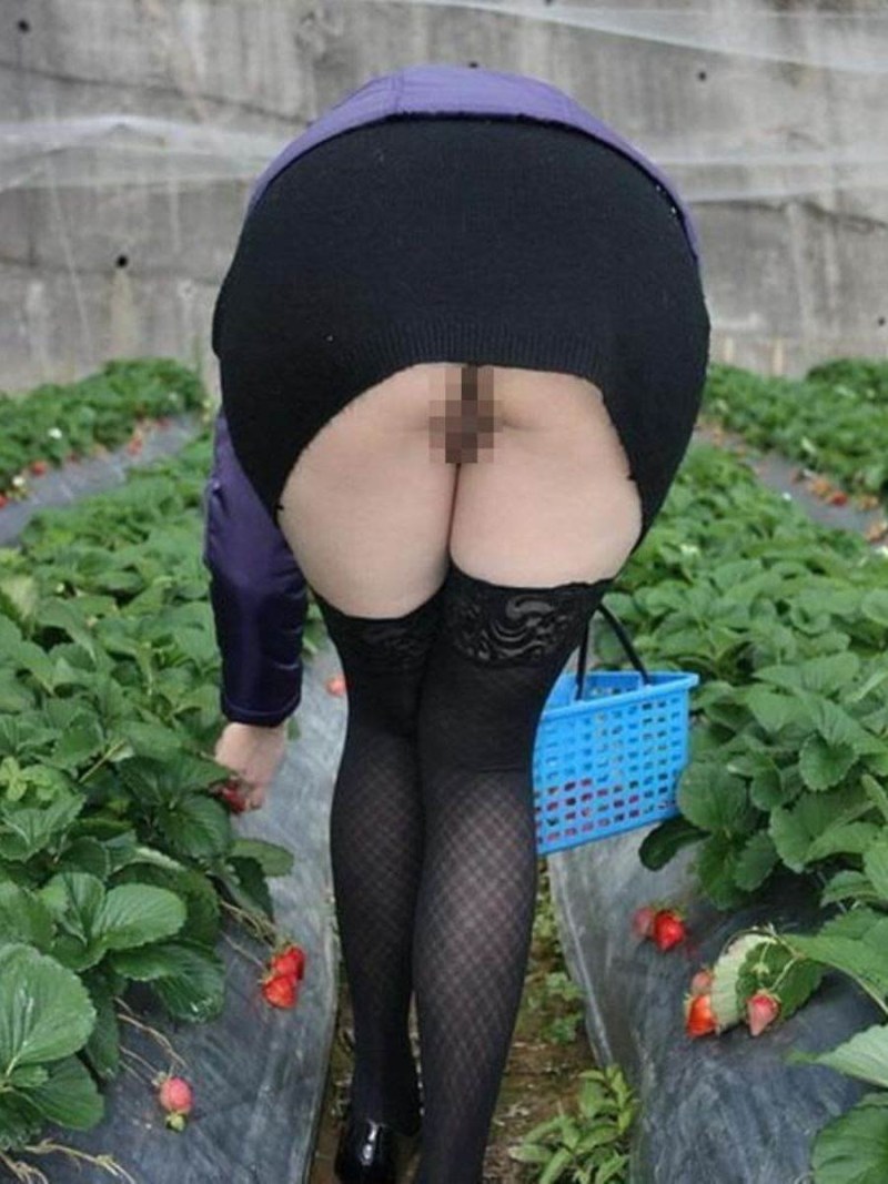 Hairy leaned without panties