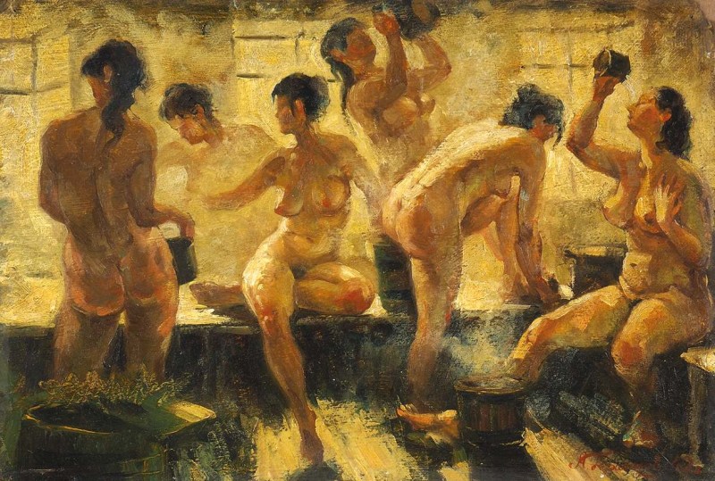 Alexander Gerasimov (1881-1963) Bath