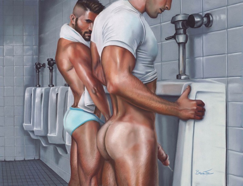 Erotic drawings of men