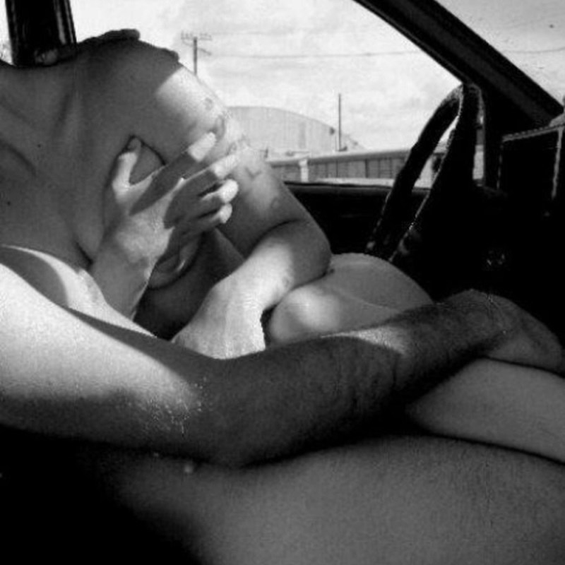 Erotic photos in the car