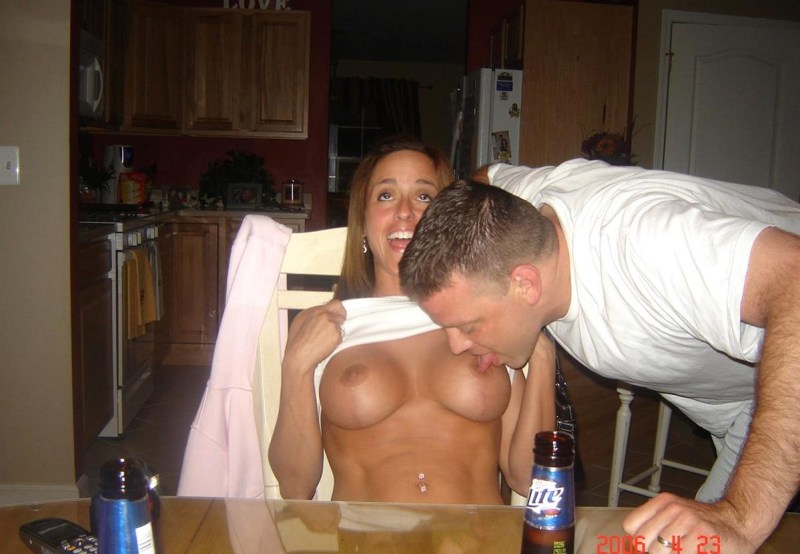 Drunk girls show boobs