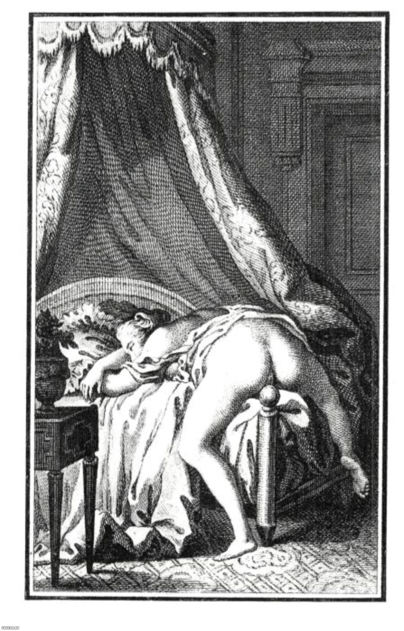 French erotic engraving of the 18-19th century