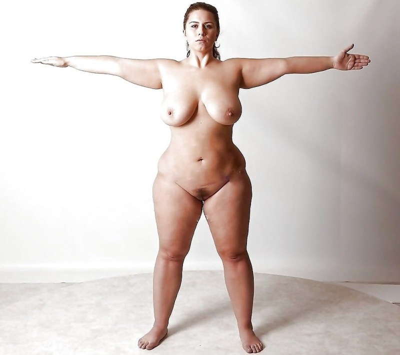 Naked full women in full growth