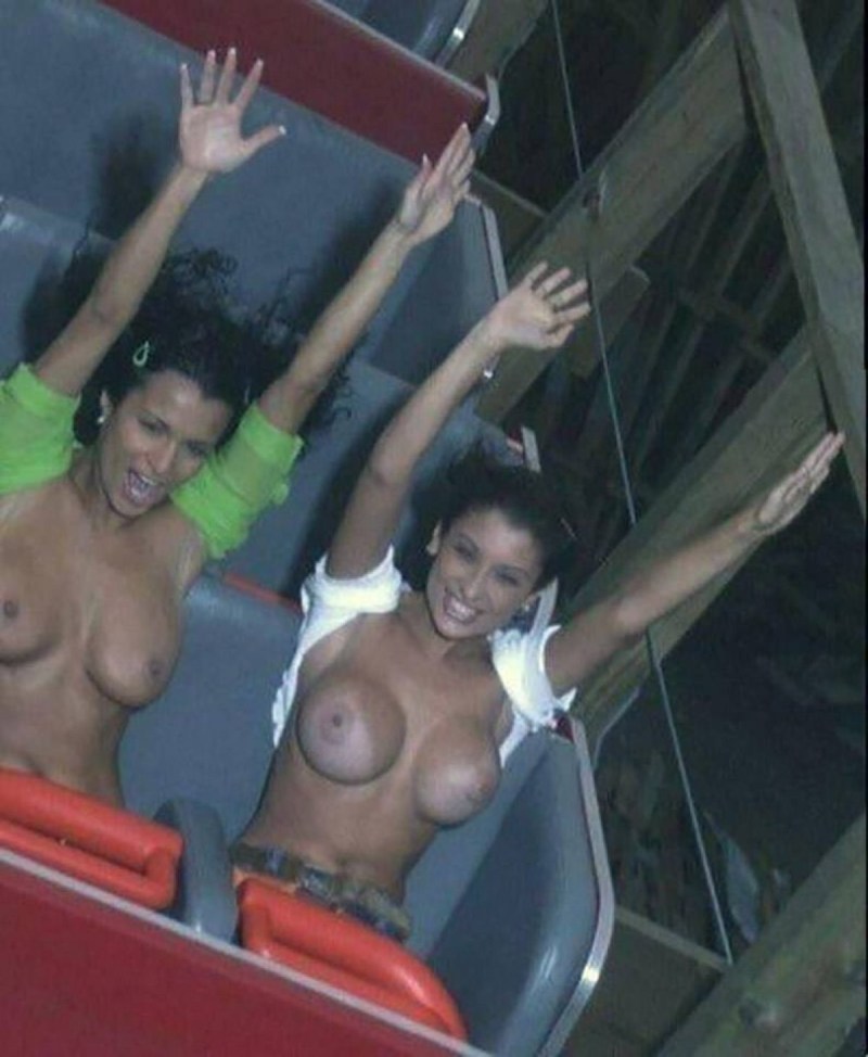 Naked boobs on rides