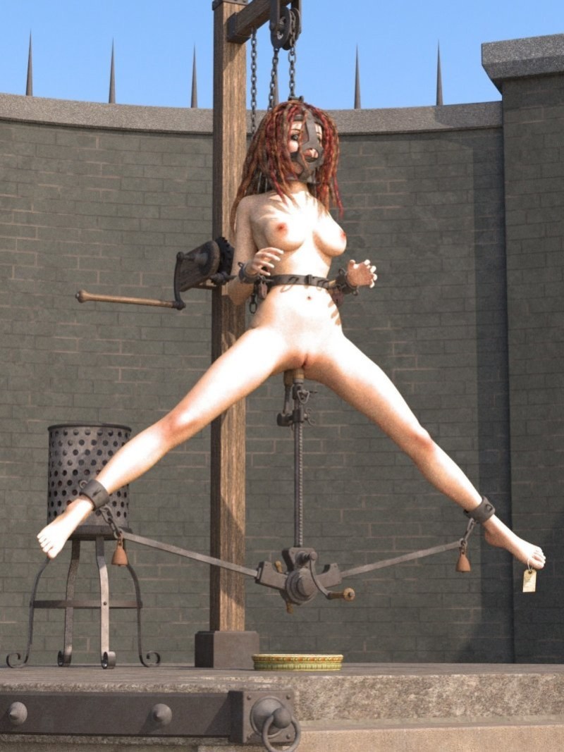 The girl was planted on a stake