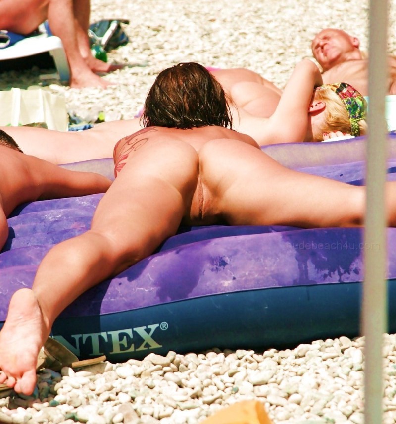 Spied on a nudist beach