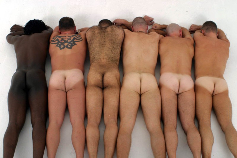 Male ass without panties