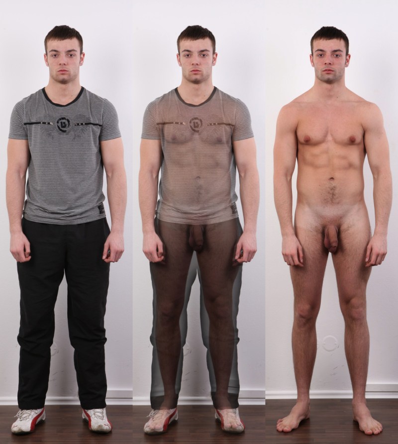 Naked men without clothes