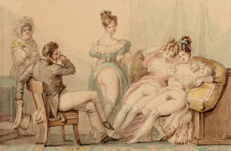 Pornographic painting of the 19th century