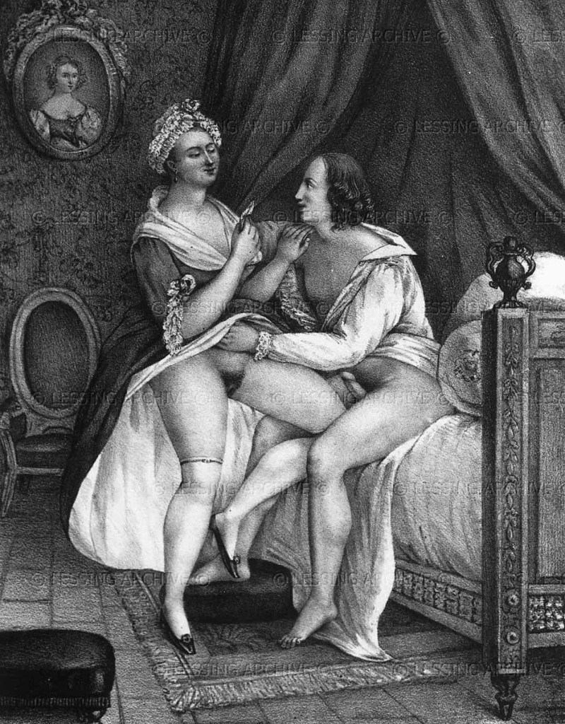 Erotic engravings of the Middle Ages