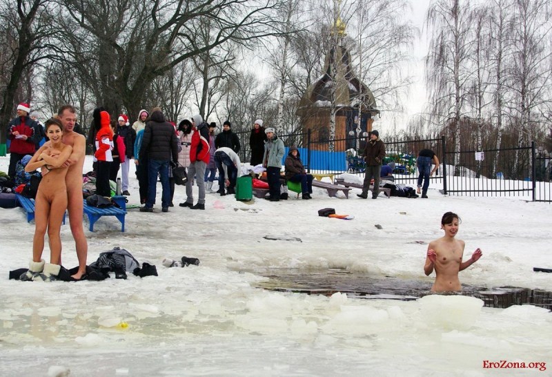 Epiphany bathing nude