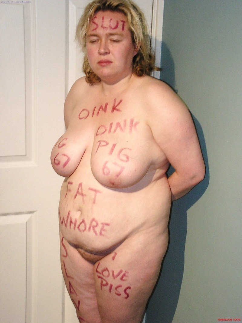 Humiliating inscriptions on thick